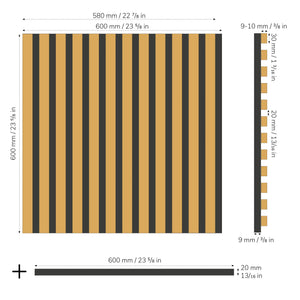 Pannello acustico Slate-Lite Falling Leaves