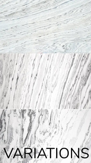 Set Bookmatching da 6 pannelli acustici Slate-Lite ARCTIC WHITE, 240 × 60 cm