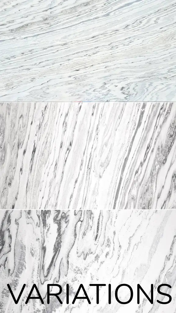 Set Bookmatching da 6 pannelli acustici Slate-Lite ARCTIC WHITE, 240 × 60 cm