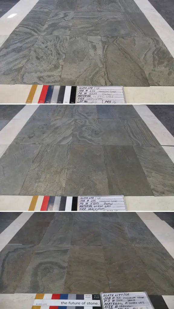 Slate-Lite Verde Gris 122 × 61 grado commerciale / seconda scelta