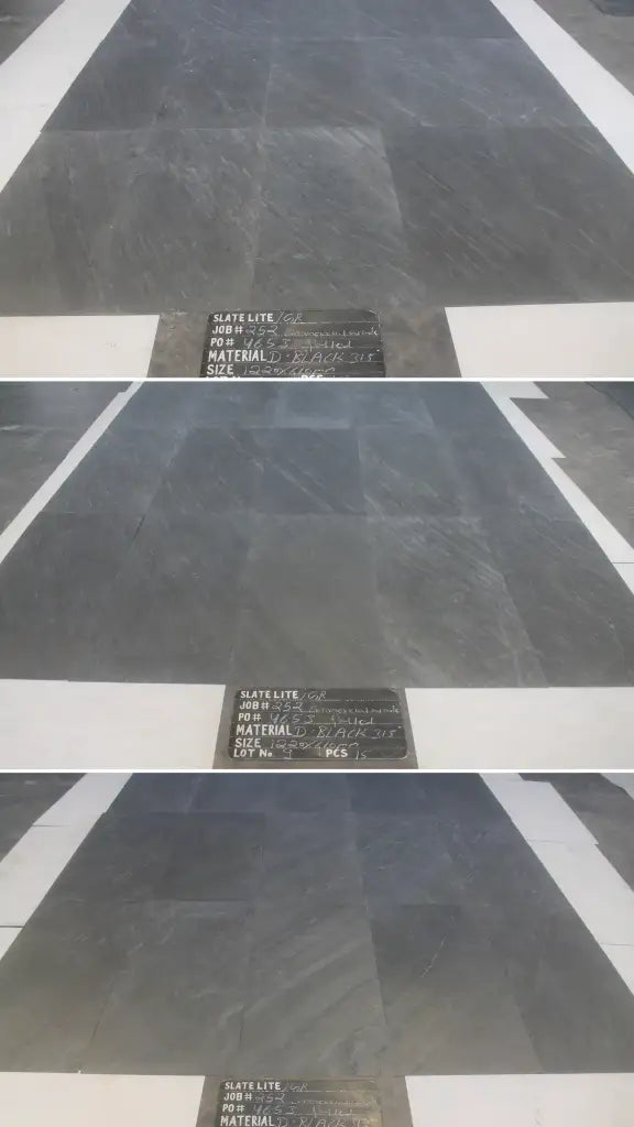 Slate-Lite D. Black 122 × 61 grado commerciale / seconda scelta