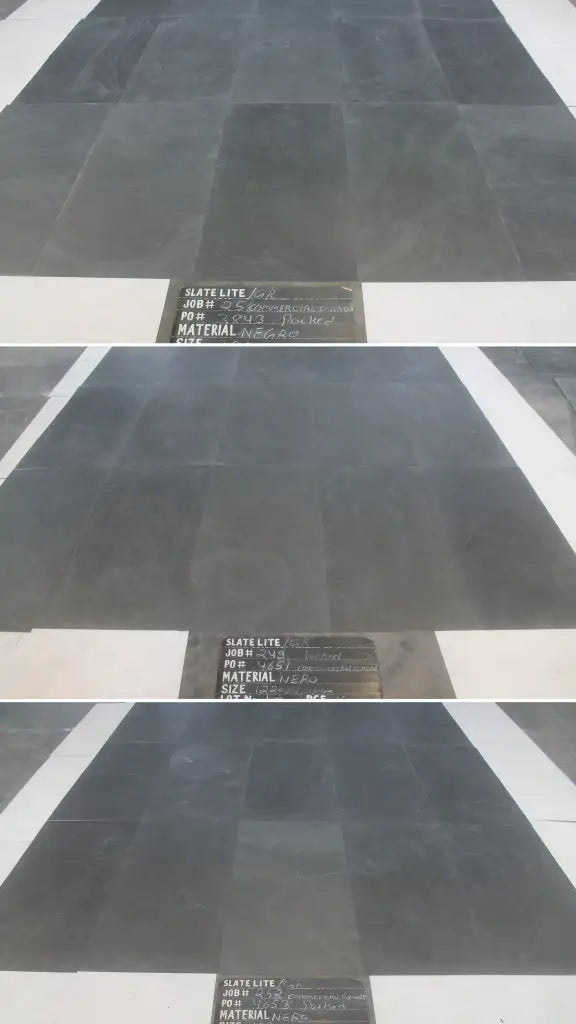 Slate-Lite Nero 122 × 61 grado commerciale / seconda scelta