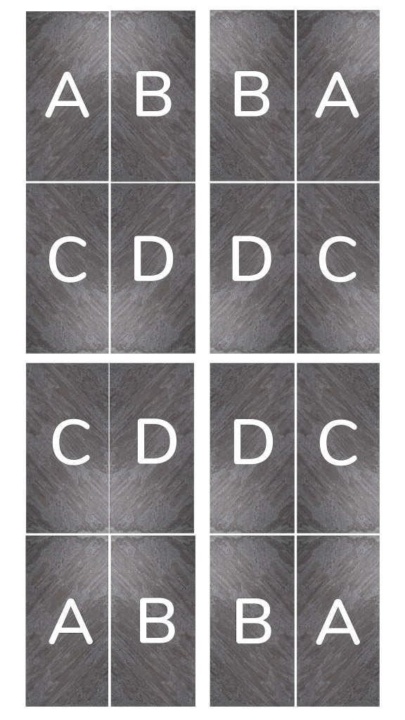 Translucent D. Black Bookmatching